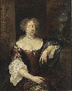 caspar netscher Portrait of a Lady painting